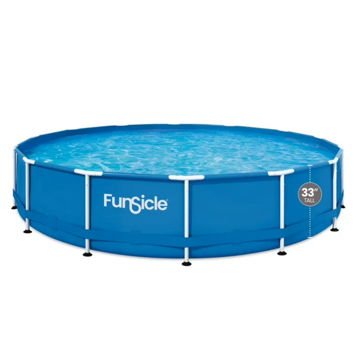 Funsicle 14' x 33" Outdoor Activity Round Frame Above Ground Pool Set(For Parts)