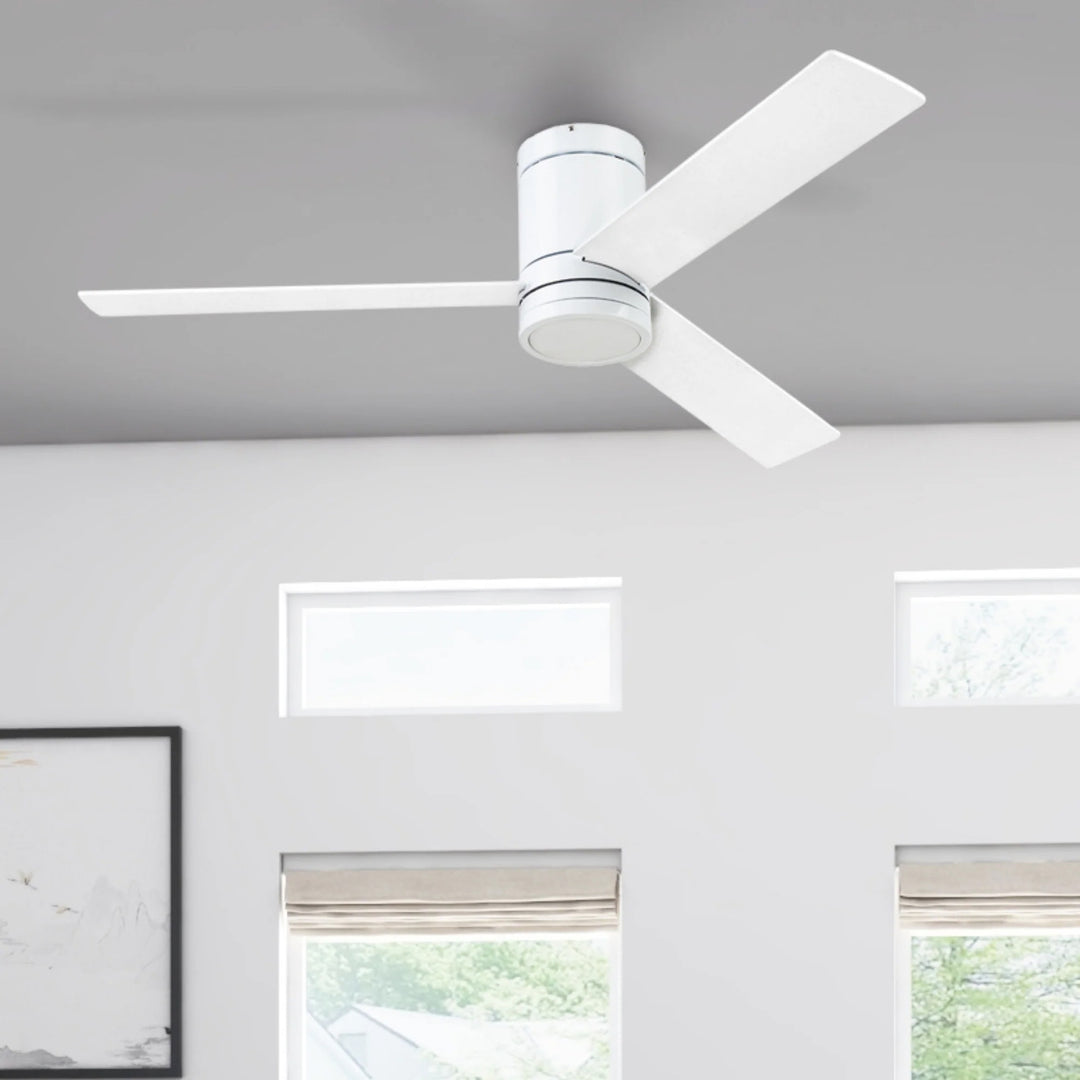 Prominence Home 52" Ceiling Fan, LED Light, Remote, Flush Mount, Espy (Open Box)