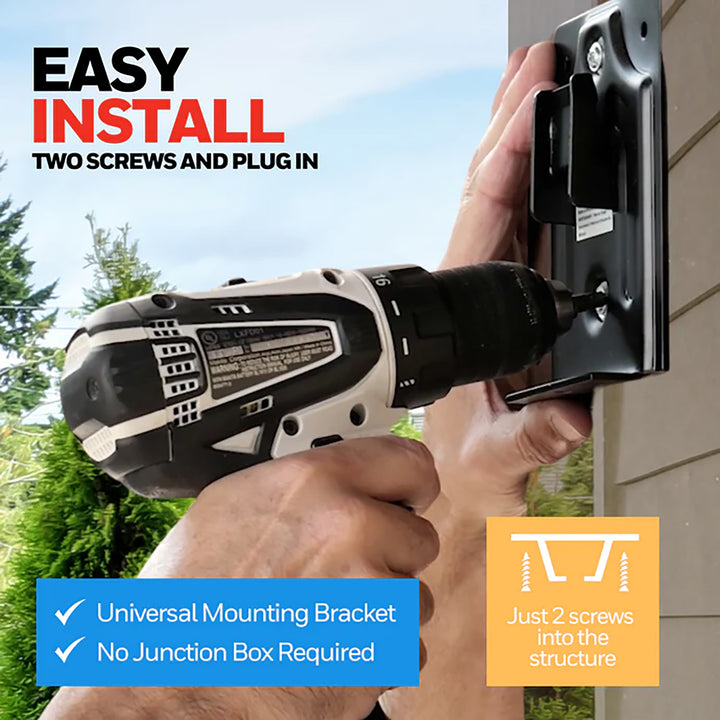 Mule 18 Inch Wall Mount Outdoor Oscillating Wet Rated Airflow Fan (Open Box)