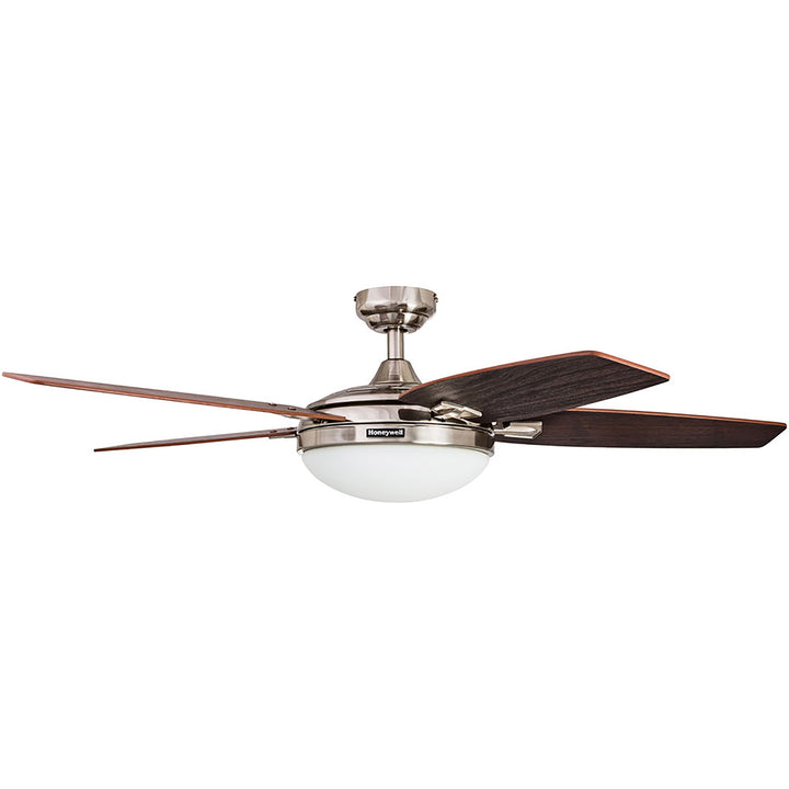 Honeywell Carmel Ceiling Fan, Quiet Motor & Remote Control, 48",Nickel(Open Box)