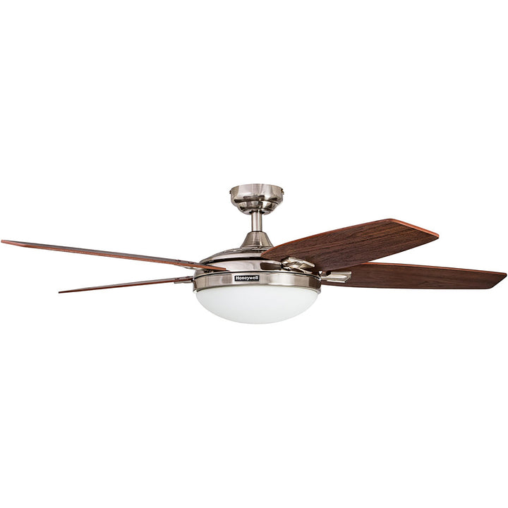 Honeywell Carmel Ceiling Fan, Quiet Motor & Remote Control, 48",Nickel(Open Box) - VMInnovations