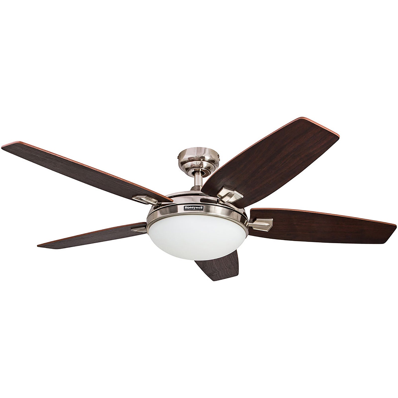 Honeywell Carmel Ceiling Fan, Quiet Motor & Remote Control, 48",Nickel(Open Box) - VMInnovations