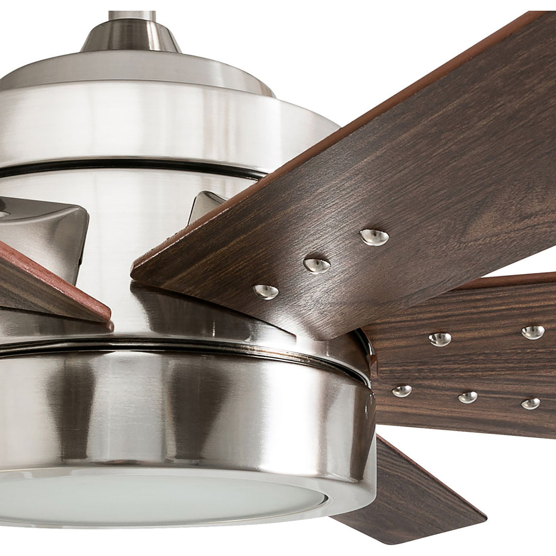 Honeywell Xerxes Ceiling Fan, Quiet Motor & Remote Control, 62",Nickel(Open Box)