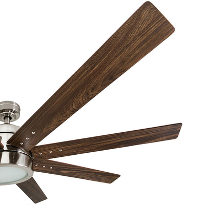 Honeywell Xerxes Ceiling Fan, Quiet Motor & Remote Control, 62",Nickel(Open Box) - VMInnovations