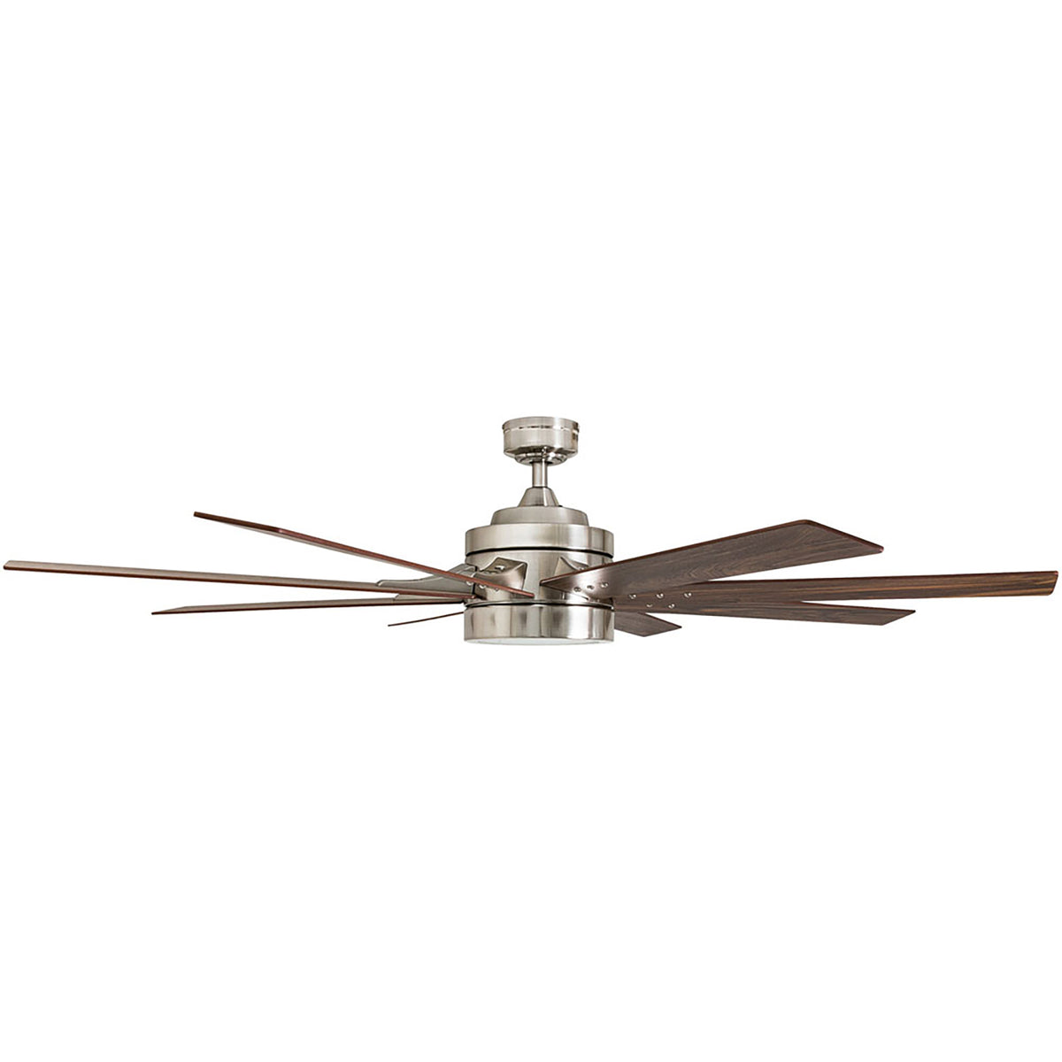 Honeywell Xerxes Ceiling Fan, Quiet Motor & Remote Control, 62",Nickel(Open Box) - VMInnovations