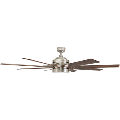 Honeywell Xerxes Ceiling Fan, Quiet Motor & Remote Control, 62",Nickel(Open Box) - VMInnovations
