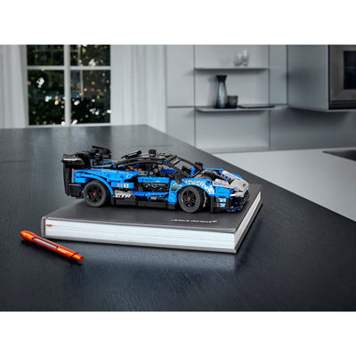 LEGO Technic 42123 McLaren Senna Block Building Set with Skiing Santa Claus Toy