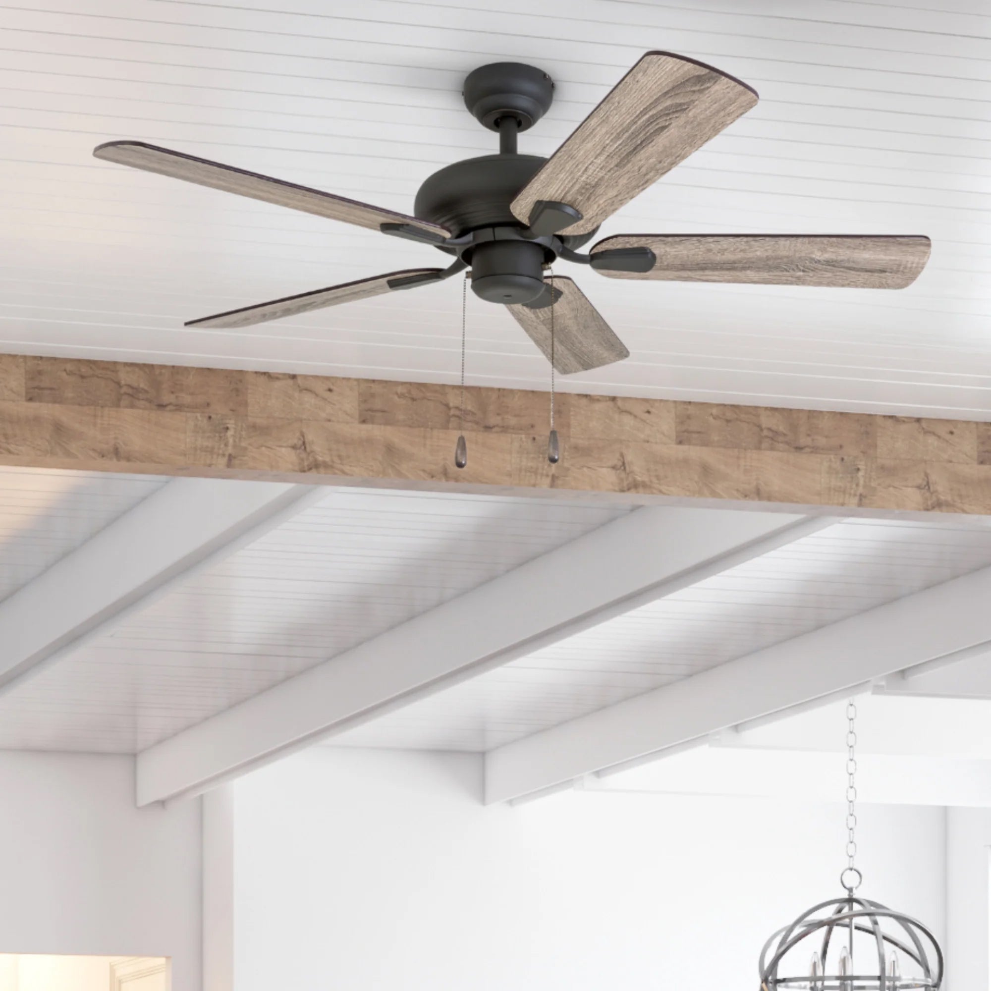 Prominence Home Russwood 42 Inch Farmhouse Ceiling Fan with No Light, Bronze - VMInnovations