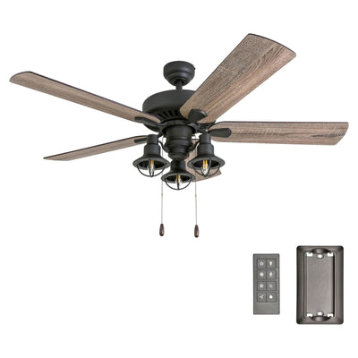 Prominence Home 52 Inch Ennora LED Ceiling Fan with Light and 5 Blades(Open Box)