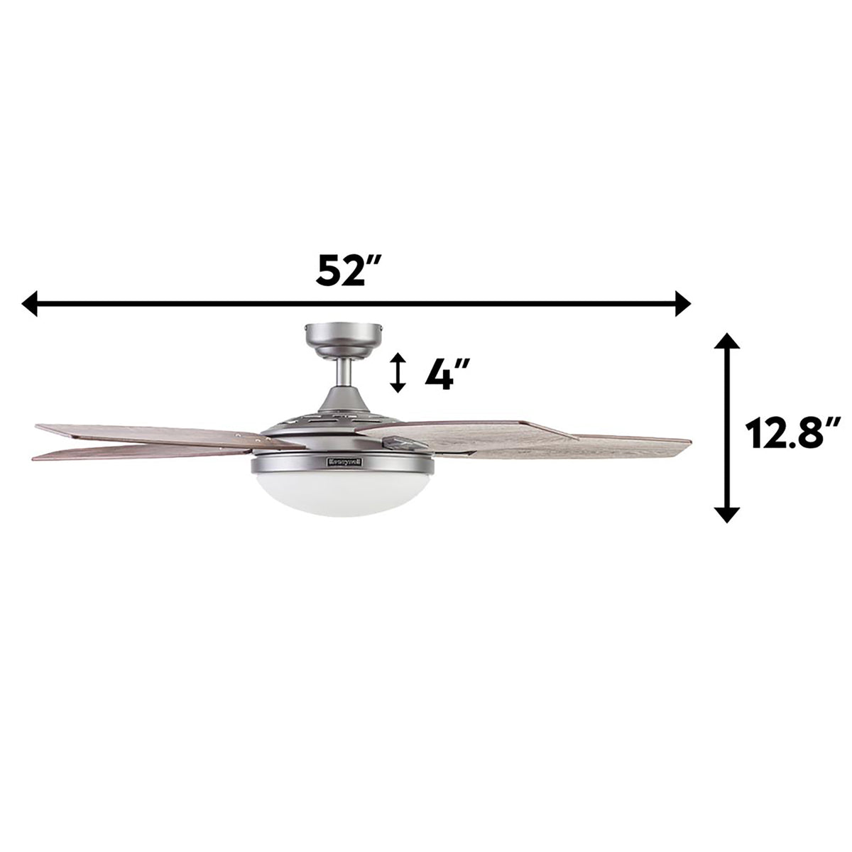 Honeywell Carmel Ceiling Fan, Quiet Motor and Remote Control, 48", (For Parts)