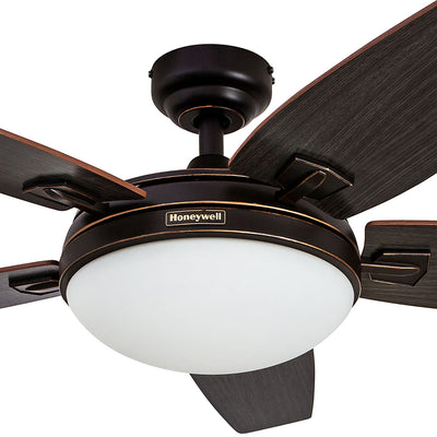Honeywell Carmel Ceiling Fan, Quiet Motor and Remote Control, 48", Bronze (Used) - VMInnovations