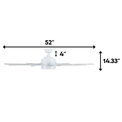Honeywell Xerxes Ceiling Fan, Quiet Motor and Remote Control, 62", (Open Box) - VMInnovations