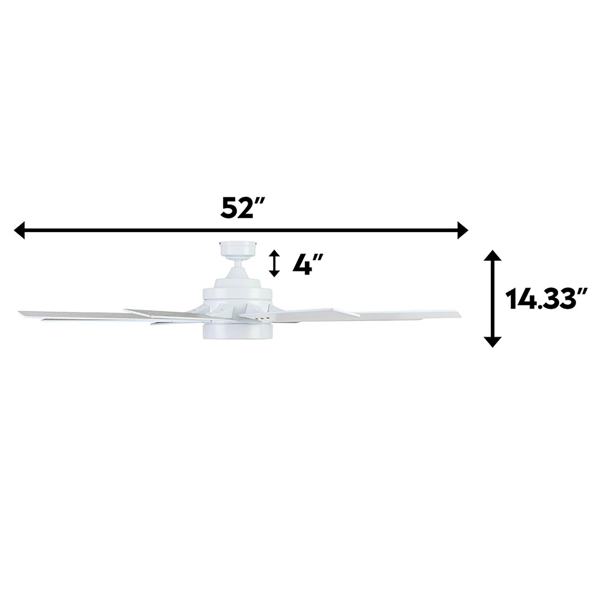 Honeywell Xerxes Ceiling Fan, Quiet Motor and Remote Control, 62", (Open Box) - VMInnovations