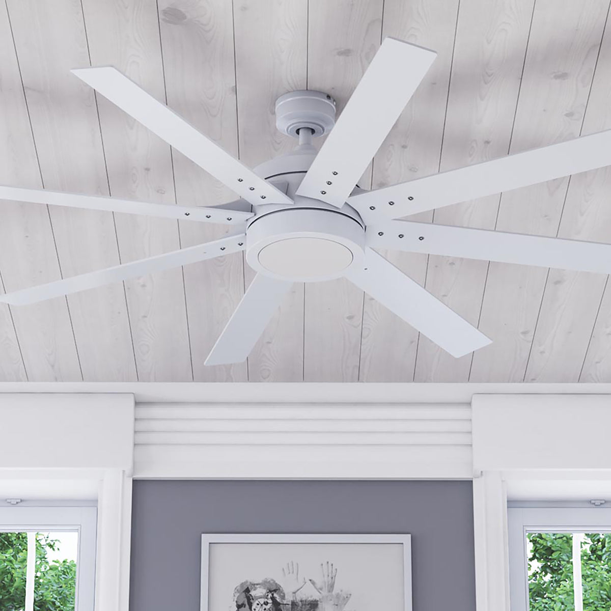 Honeywell Xerxes Ceiling Fan, Quiet Motor and Remote Control, 62", (Open Box)