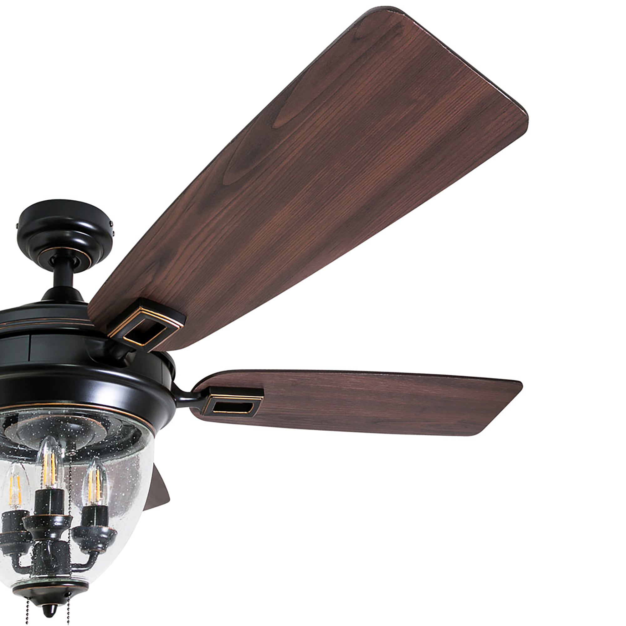 Honeywell Glencrest Ceiling Fan, Quite Motor and Pull Chain Control, 52", Bronze (For Parts)
