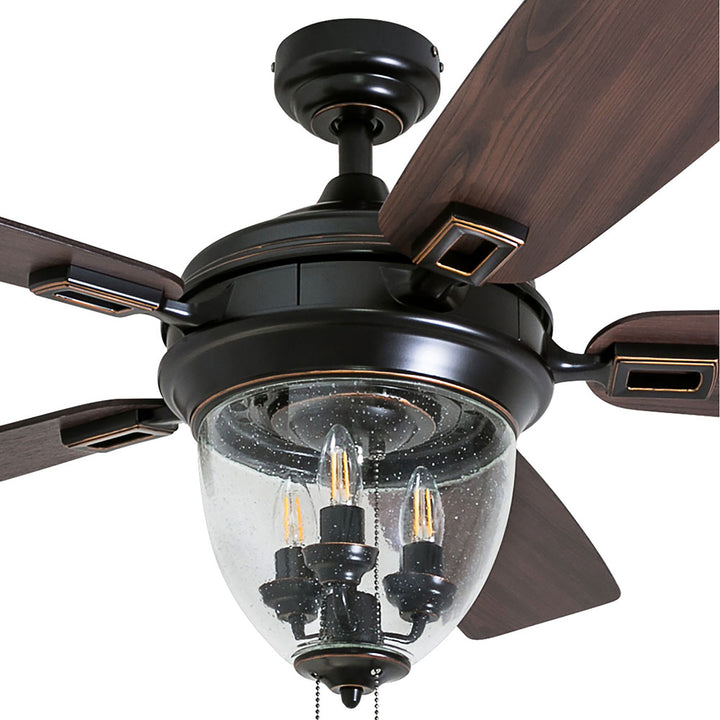 Honeywell Ceiling Fan, Quite Motor & Pull Chain Control, 52", Bronze (Open Box)