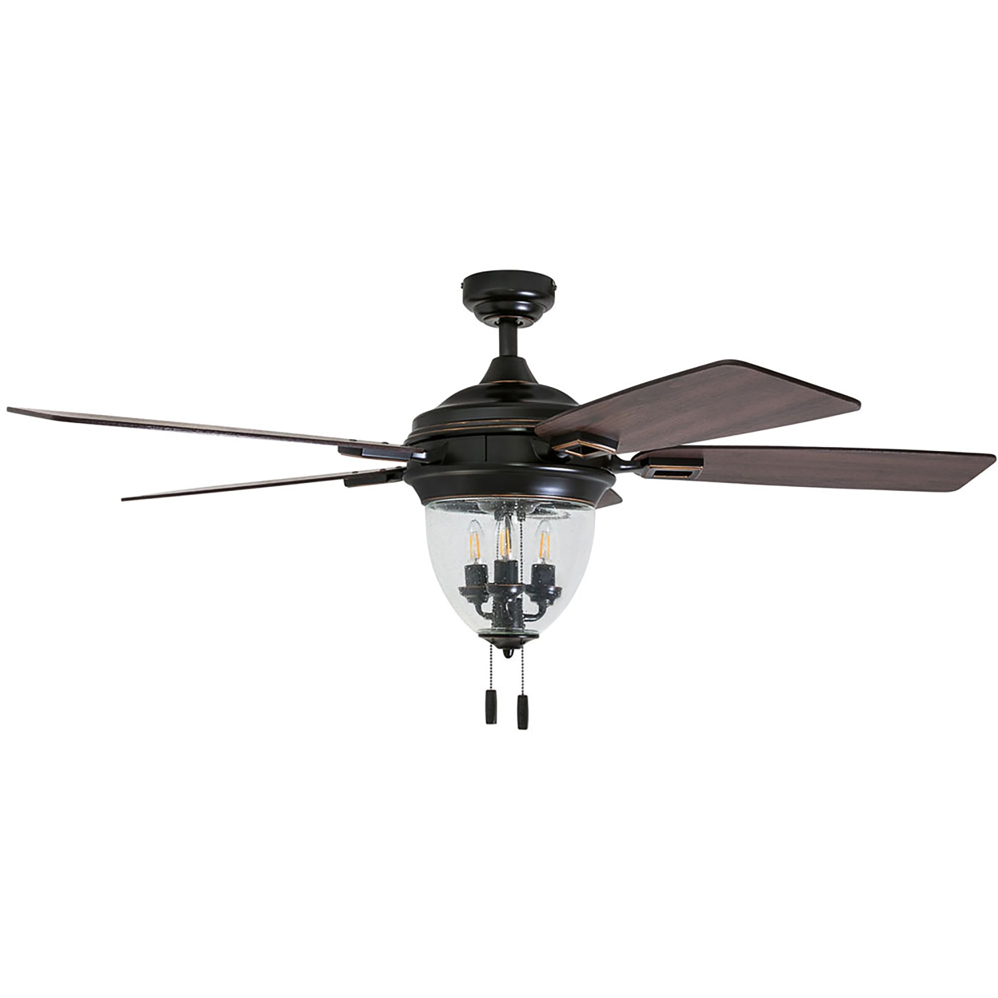 Honeywell Glencrest Ceiling Fan, Quite Motor and Pull Chain Control, 52", Bronze - VMInnovations