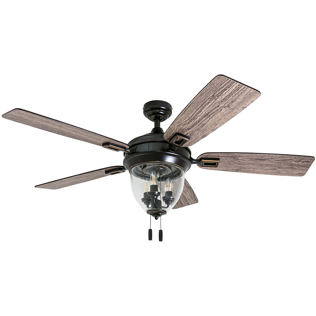 Honeywell Ceiling Fan, Quite Motor & Pull Chain Control, 52", Bronze (Open Box)