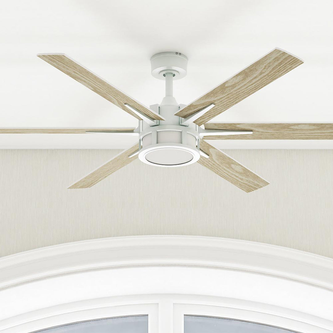 Honeywell Kaliza Ceiling Fan, Quiet Motor and Remote Control, 56", Bright White