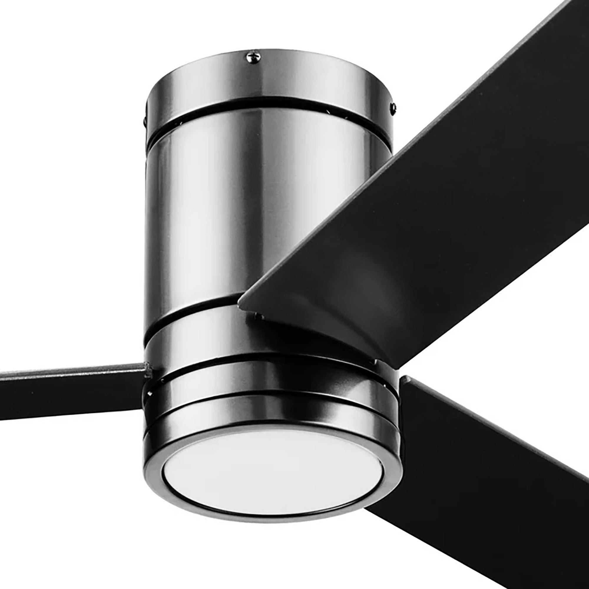 Prominence Home 52" Ceiling Fan, LED Light, Remote, Flush Mount, Espy, Gun Metal - VMInnovations