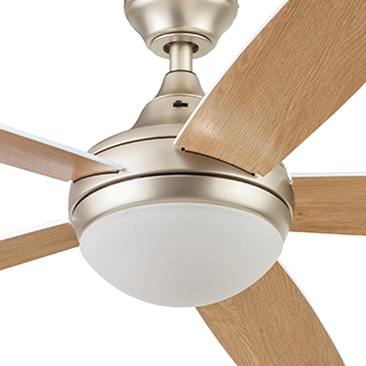Prominence Home 52" Modern Ceiling Fan, Light, Remote Control, Gold (Open Box)