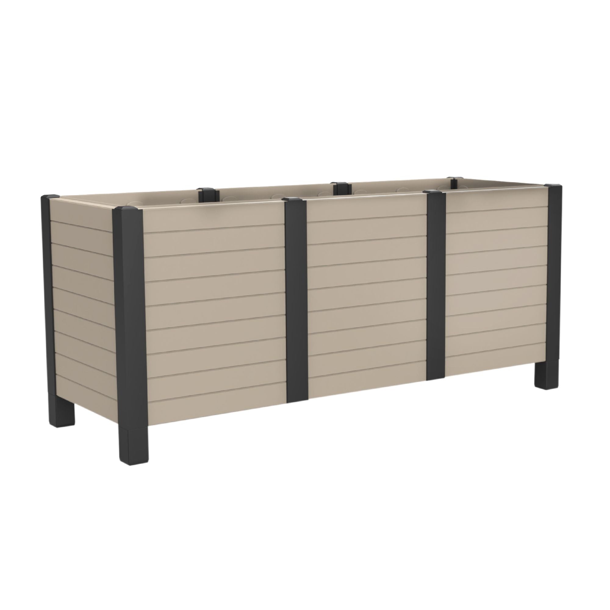 Tierra Verde 17"x48" Raised Garden Trough Box for Patio or Deck (Open Box) - VMInnovations
