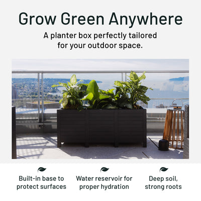 Tierra Verde 17-Inch x 48-Inch Raised Garden Trough Box for Patio or Deck (Used)
