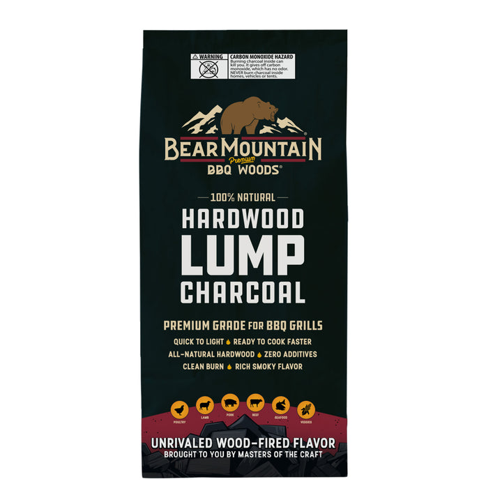 Bear Mountain BBQ Hardwood Lump Charcoal, Premium Grade for BBQ Grills(Open Box) - VMInnovations