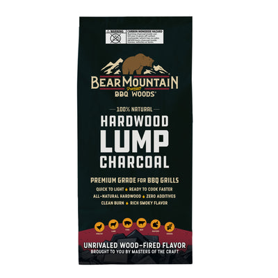 Bear Mountain BBQ Hardwood Lump Charcoal, Premium Grade for BBQ Grills(Open Box)
