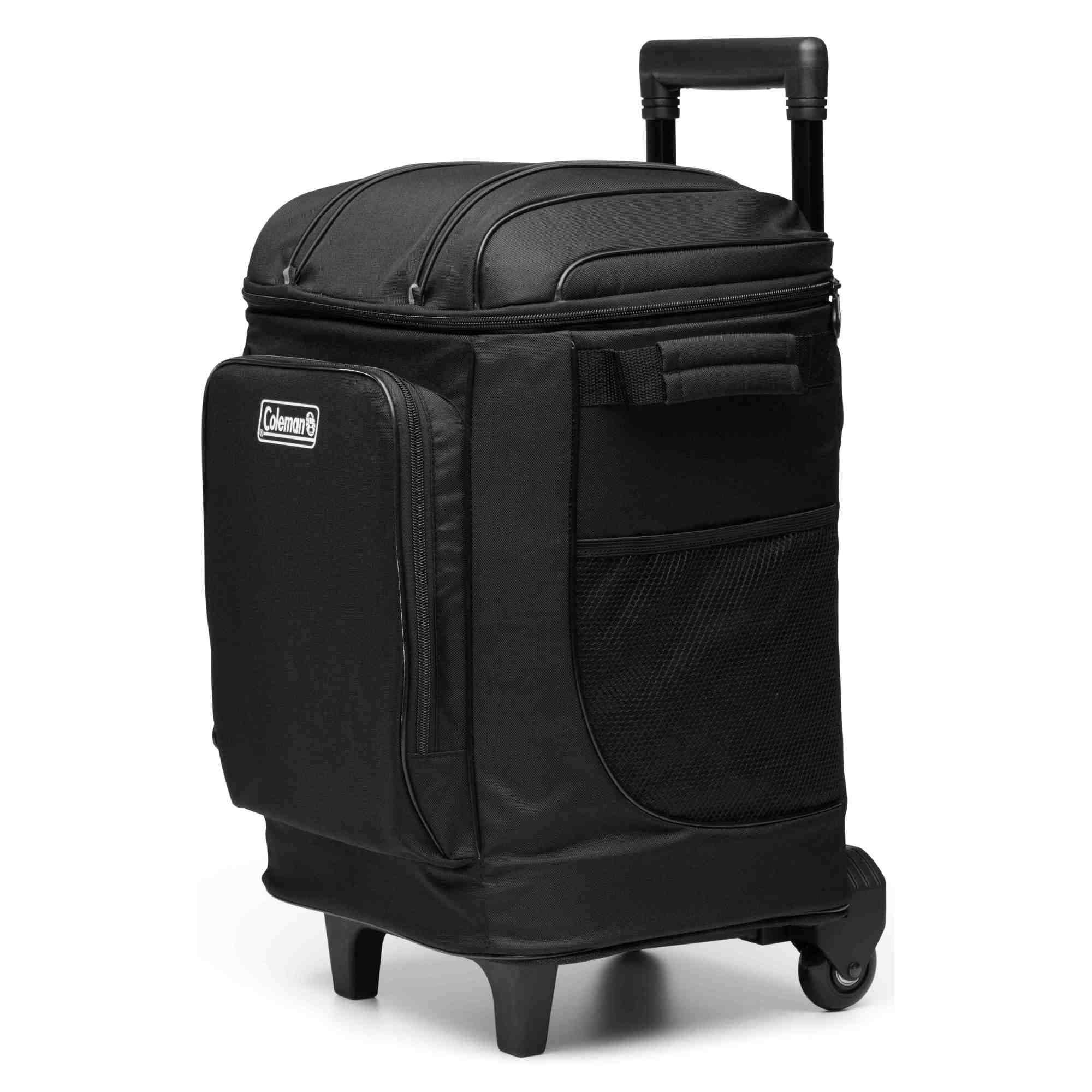 Coleman CHILLER 42-Can Soft-Sided Cooler w/ Wheels, Portable & Insulated, Black - VMInnovations