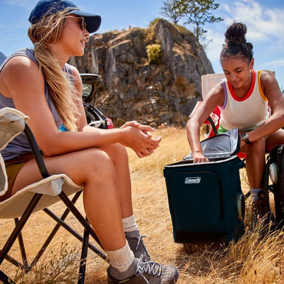 Coleman CHILLER 42-Can Soft-Sided Cooler w/ Wheels, Portable & Insulated, Black - VMInnovations