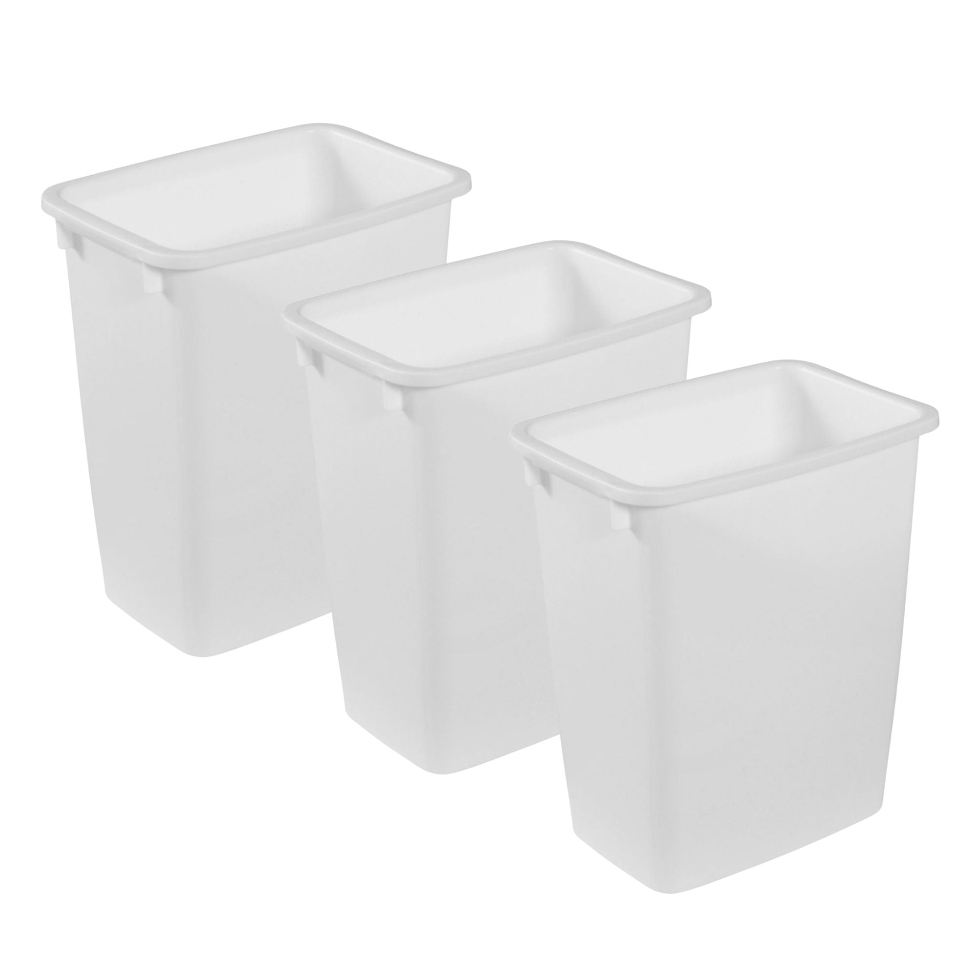 Rubbermaid 21 Qt Traditional Wastebasket Indoor Home Trash Can Container, 3 Pack - VMInnovations