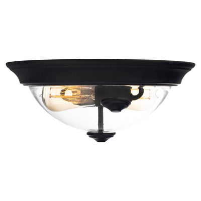 Prominence Home 13” Flush Mount Indoor Ceiling Light, Madalyn, 51379-01, Bronze - VMInnovations