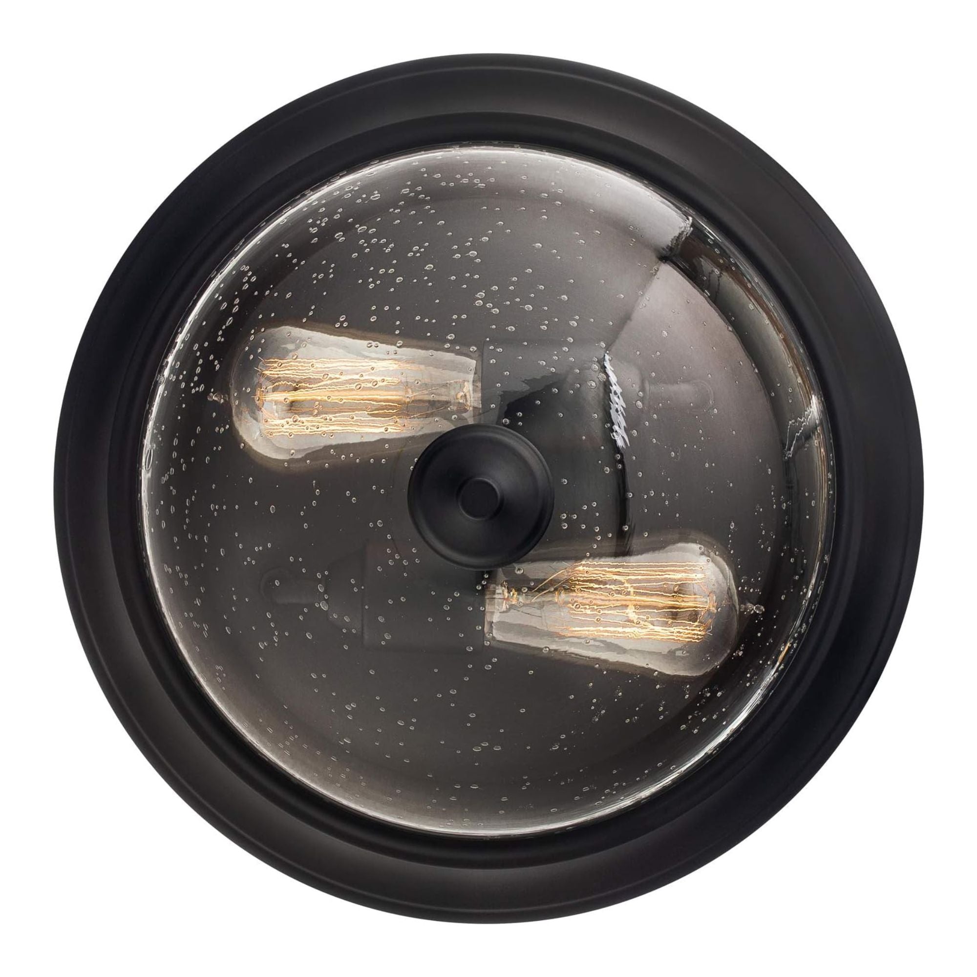 Prominence Home 13” Flush Mount Seeded Ceiling Light, Madalyn, Bronze (Open Box) - VMInnovations