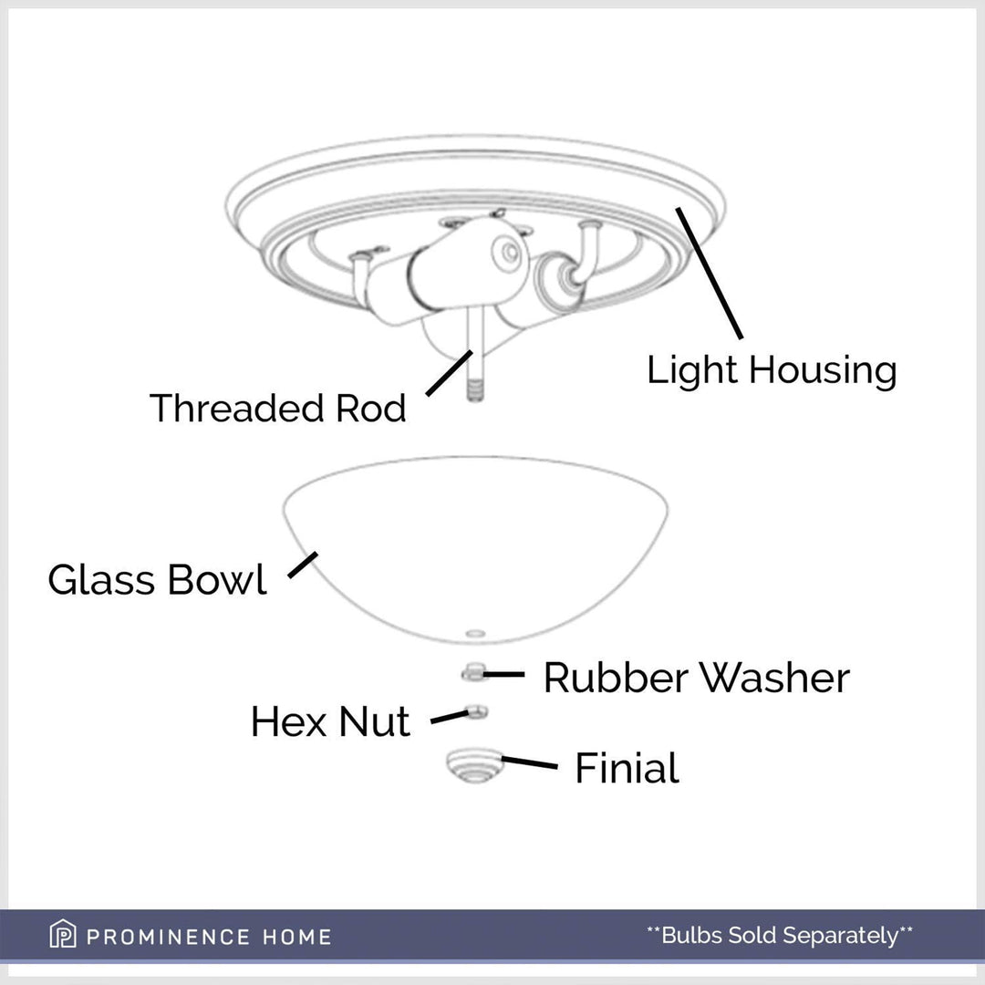 Prominence Home 3 Pack 13” Flush Mount Seeded Ceiling Light, Madalyn, Nickel
