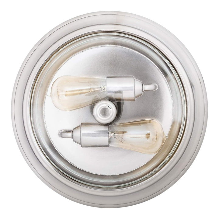 Prominence Home 13” Flush Mount Indoor Ceiling Light, Madalyn, Nickel (Open Box)