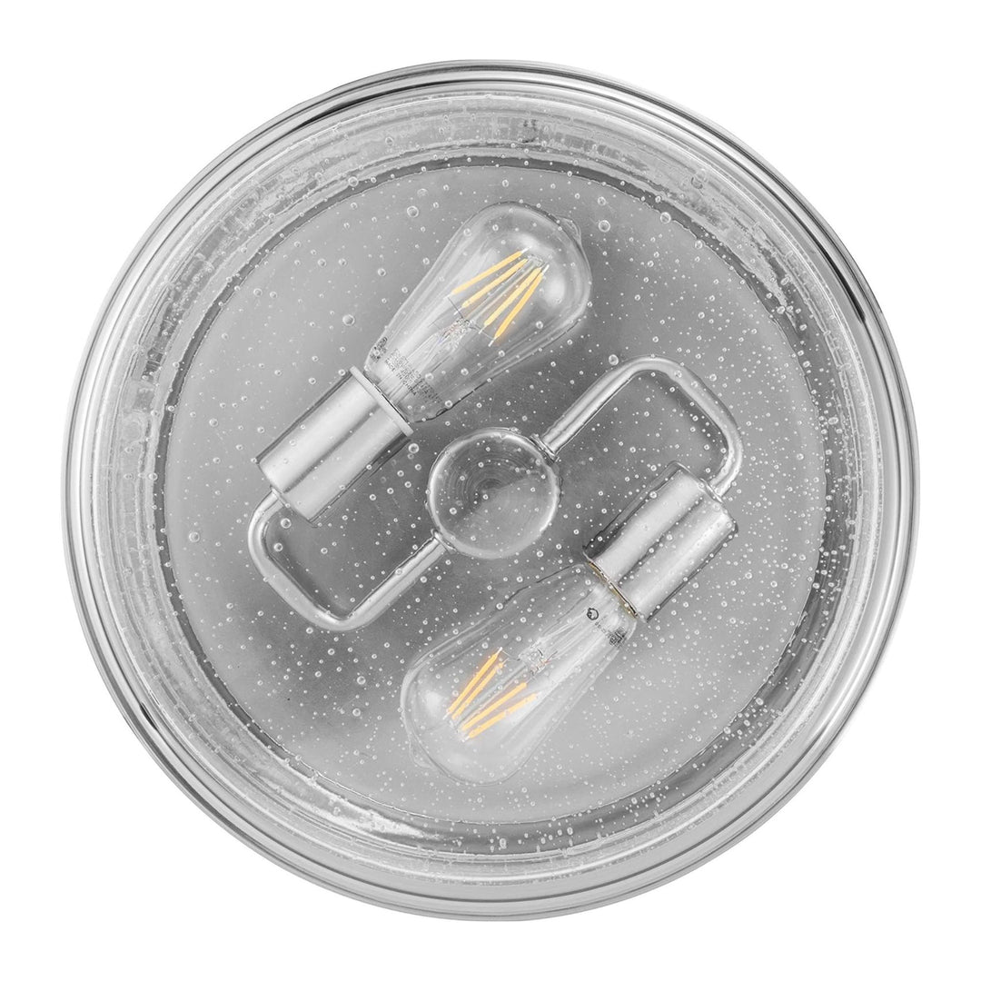 Prominence Home 4 Pack Madalyn 13" Ceiling Light, Seeded Drum Glass, Bronze