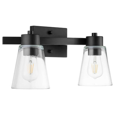 Prominence Home 2 Light Bathroom Wall Vanity Light, Matte Black (Open Box) - VMInnovations