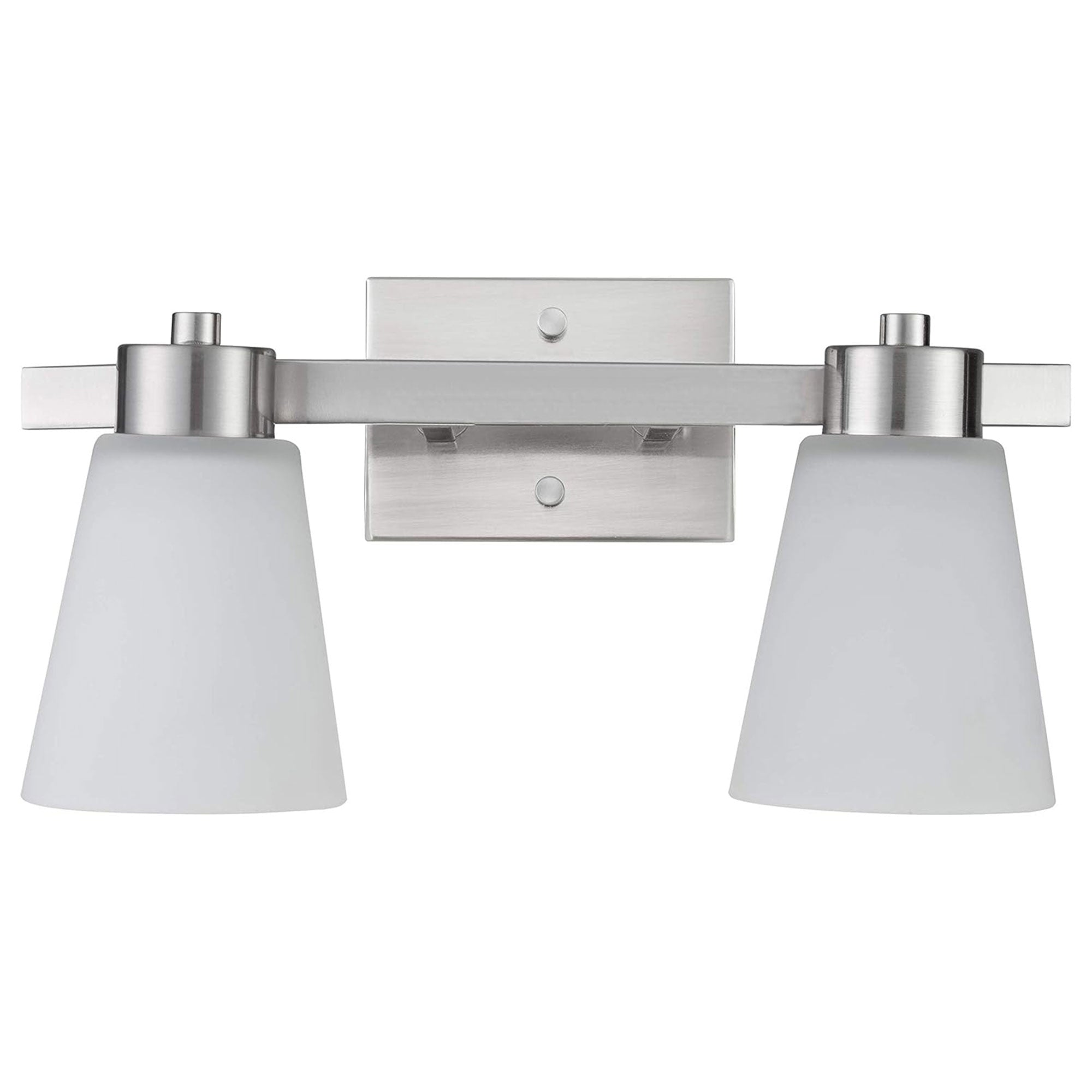 Prominence Home 2 Pack 2 Light Modern Bathroom Vanity Light with Frosted Glass - VMInnovations