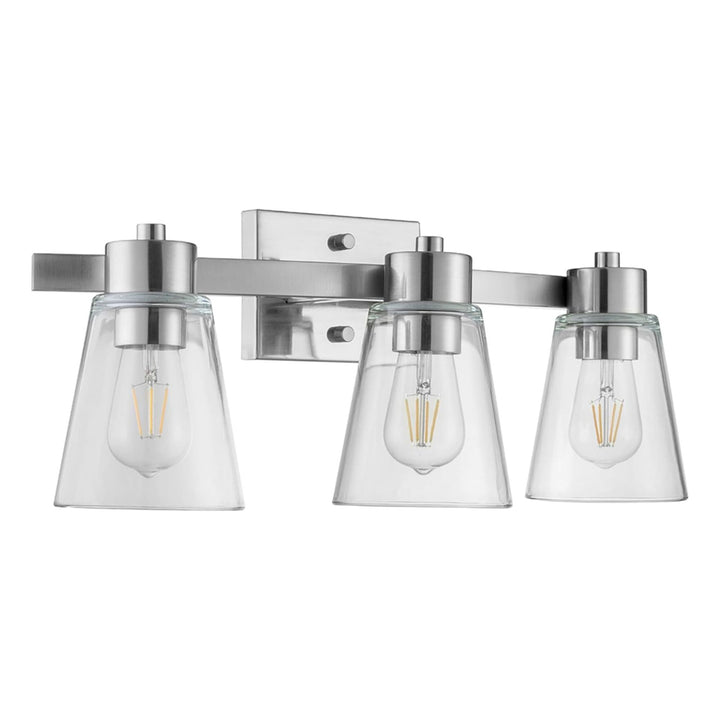 Prominence Home Fairendale 3 Light Wall Vanity Light, Brushed Nickel (Open Box)