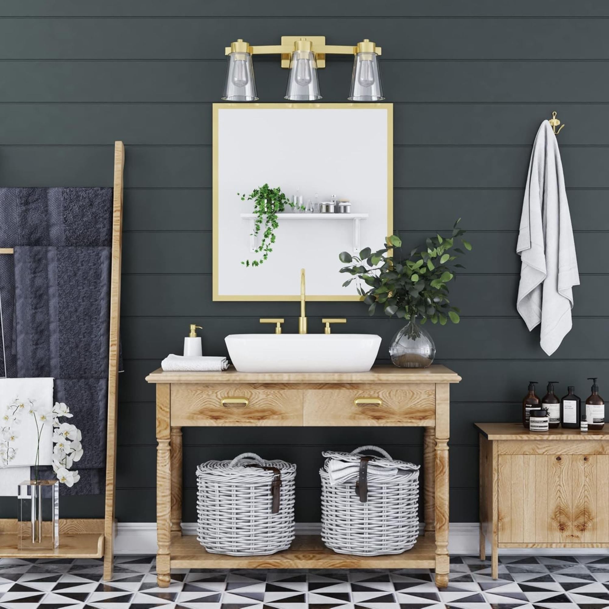Prominence Home Fairendale 3 Light Bathroom Wall Vanity Light (Open Box)
