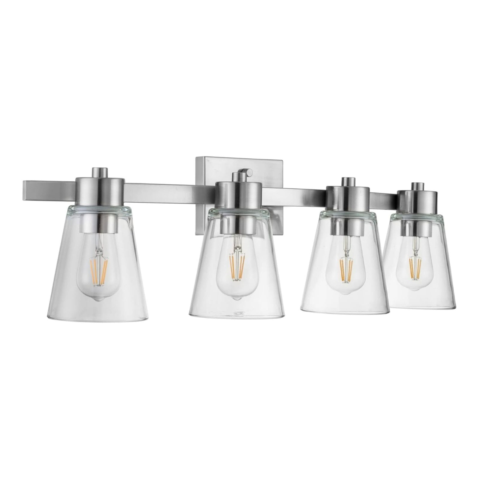 Prominence Home Fairendale 4 Light Bathroom Wall Vanity Light, Brushed Nickel - VMInnovations