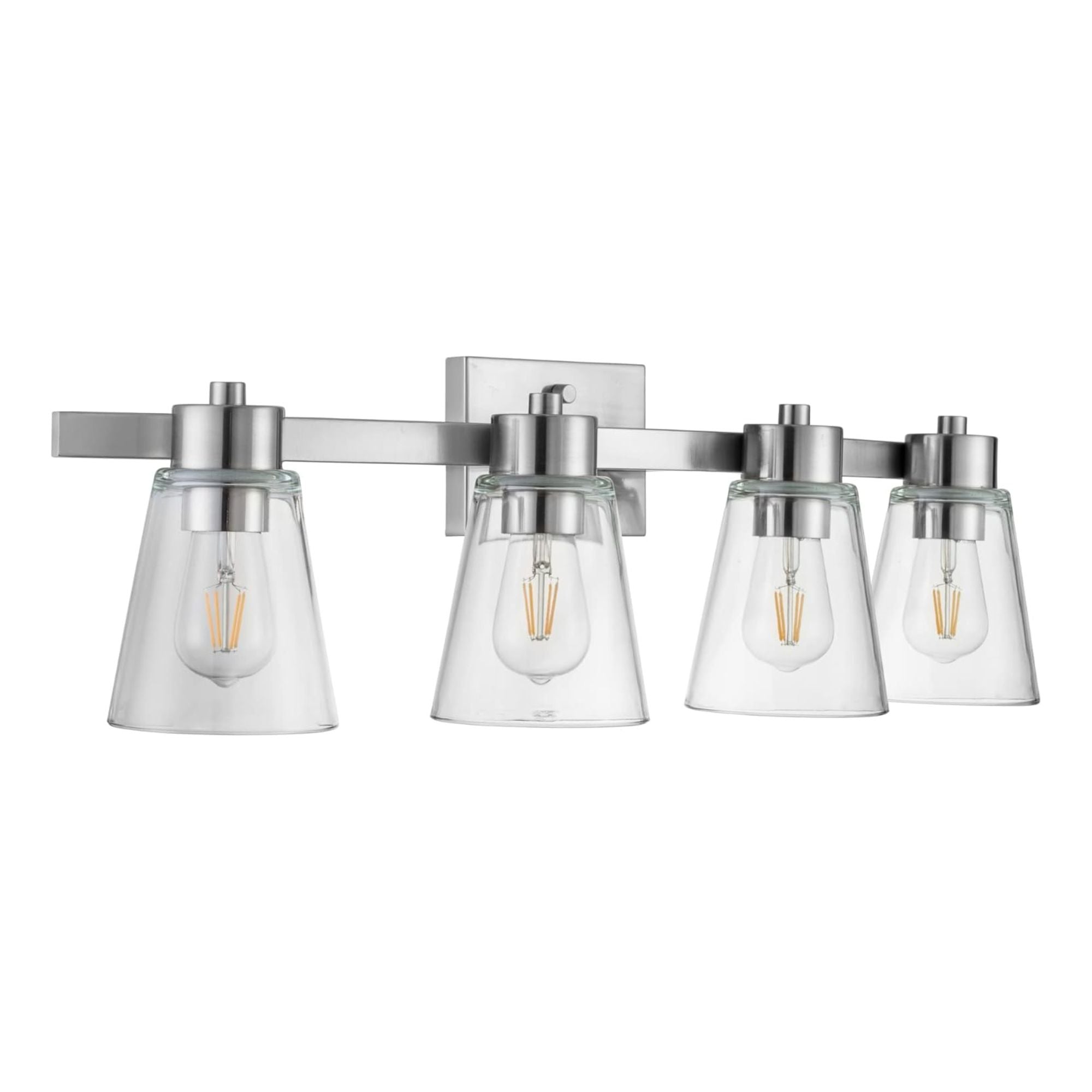 Prominence Home Fairendale 4 Light Bathroom Wall Vanity Light, Nickel (Open Box) - VMInnovations