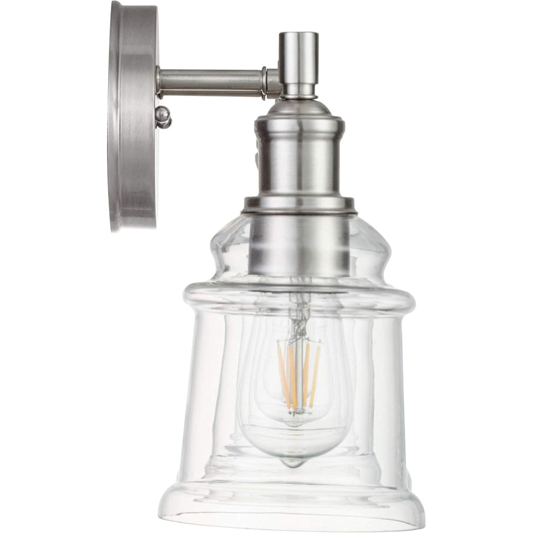 Prominence Home 2 Pack Eaton Ridge 3 Light Industrial Bathroom Vanity, Nickel