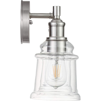 Prominence Home Eaton Ridge 3 Light Industrial Vanity, Nickel (Open Box)