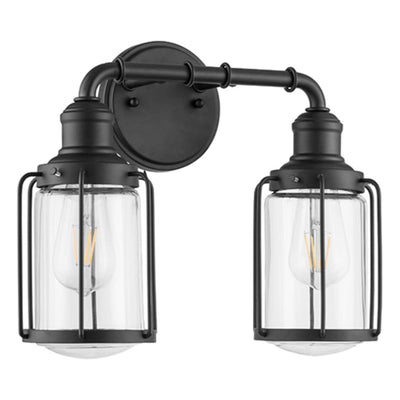 Prominence Home Lincoln Woods 2 Light Industrial Bathroom Vanity Light,Open Box) - VMInnovations