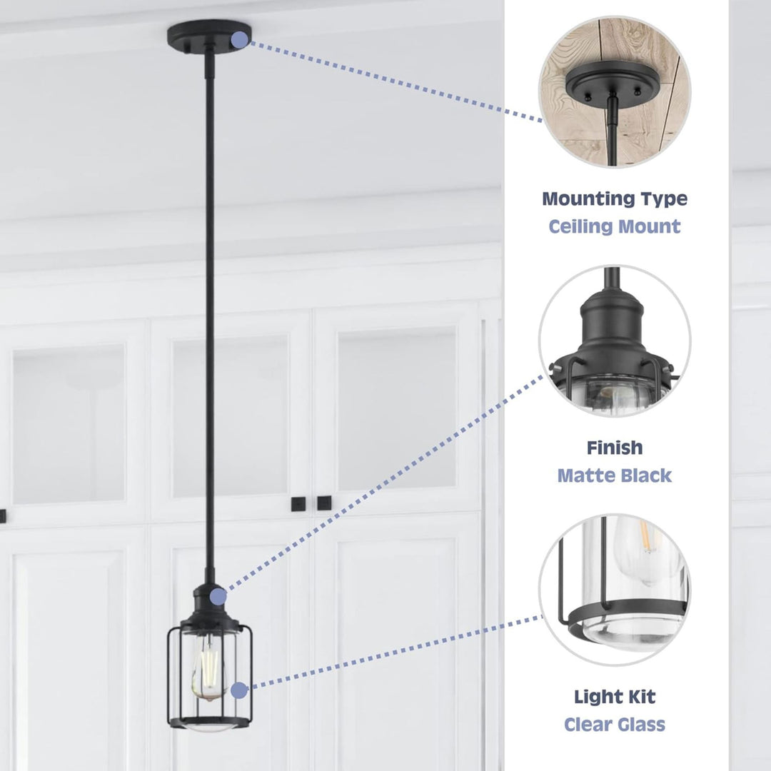 Prominence Home Lincoln Woods 1 Light Kitchen Island Linear Pendant Bar Light