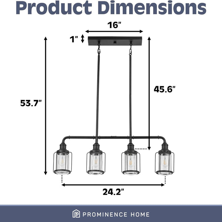Prominence Home 2 Pack Lincoln Woods 2 Light Industrial Bath Vanity Light, Black