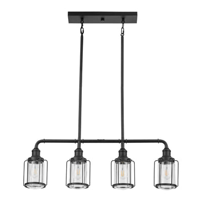 Prominence Home Lincoln Woods 4 Light Kitchen Island Linear Pendant Bar Light - VMInnovations