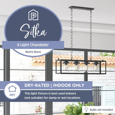 Prominence Home Sitka 4 Light Kitchen Island Linear Pendant Chandelier(Open Box)